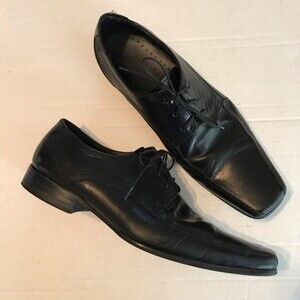 KENNETH COLE Mens Magic Place Lace Up Oxford Shoes Leather Square Toe Size 8.5